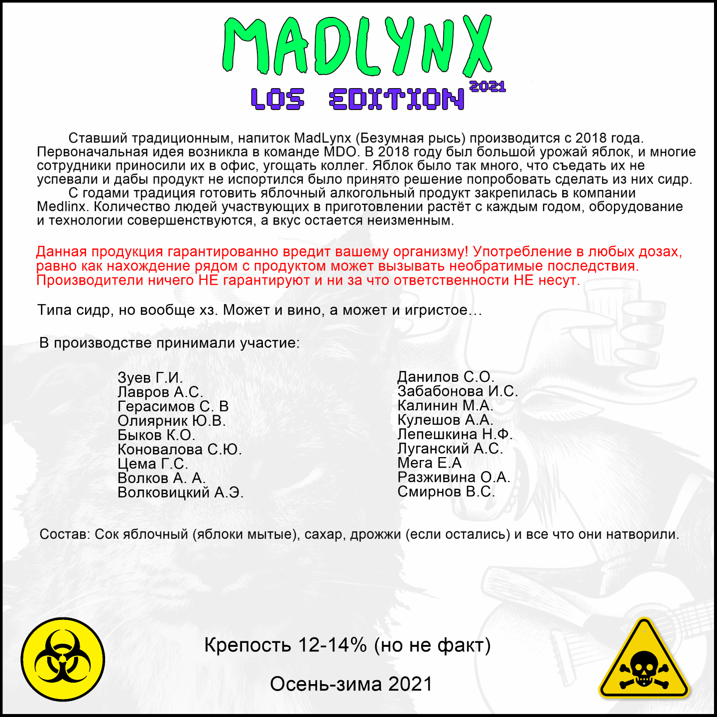 MadLynx 2021 back